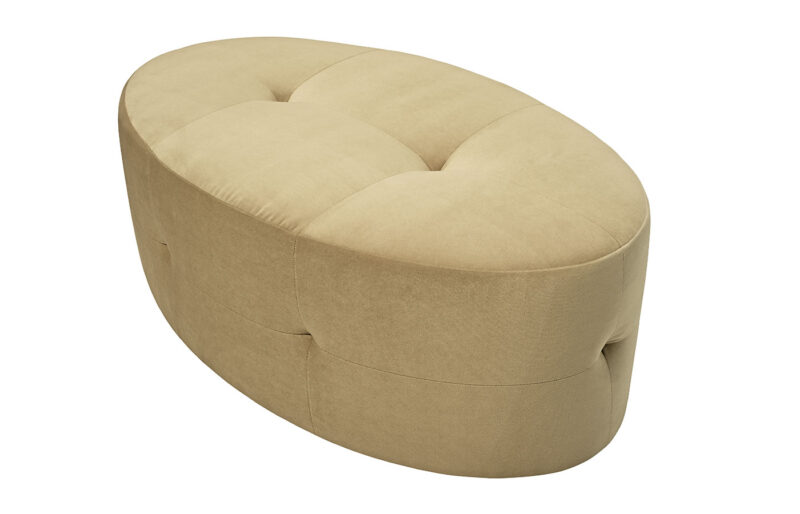 Aria Oval Ottoman (Tufted) <span style="color: #ff0000;">New!</span>