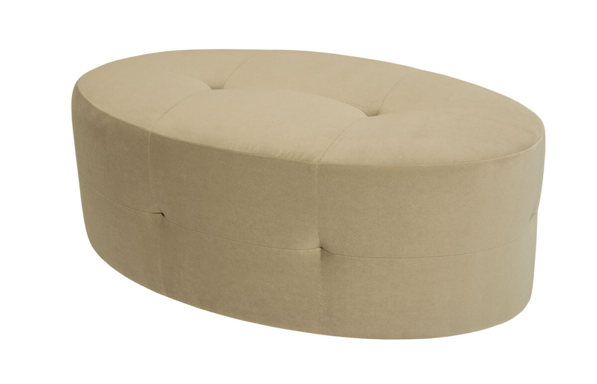 Aria Oval Ottoman (Tufted) <span style="color: #ff0000;">New!</span> - Image 3