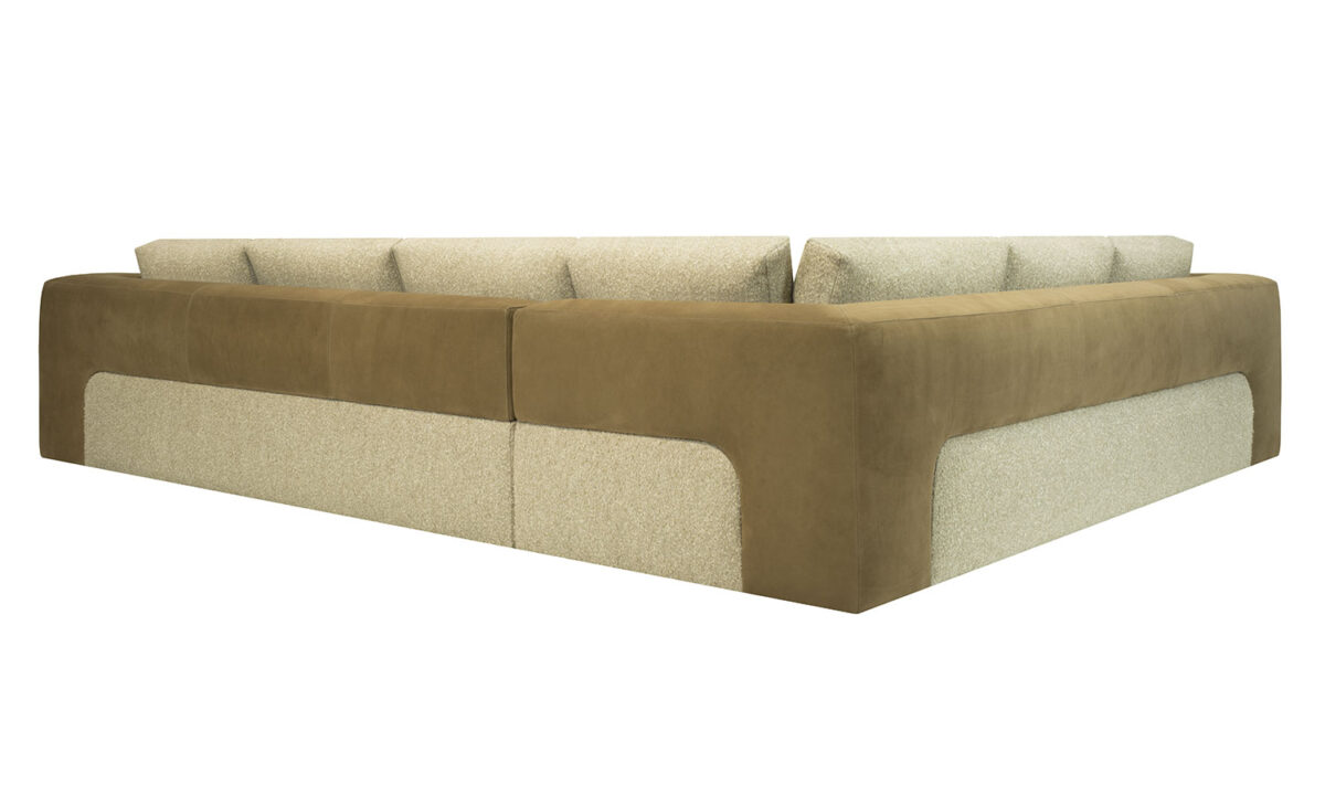 District 2pc Sectional (Leather & Fabric Combo) <span style="color: #ff0000;">New!</span> - Image 3