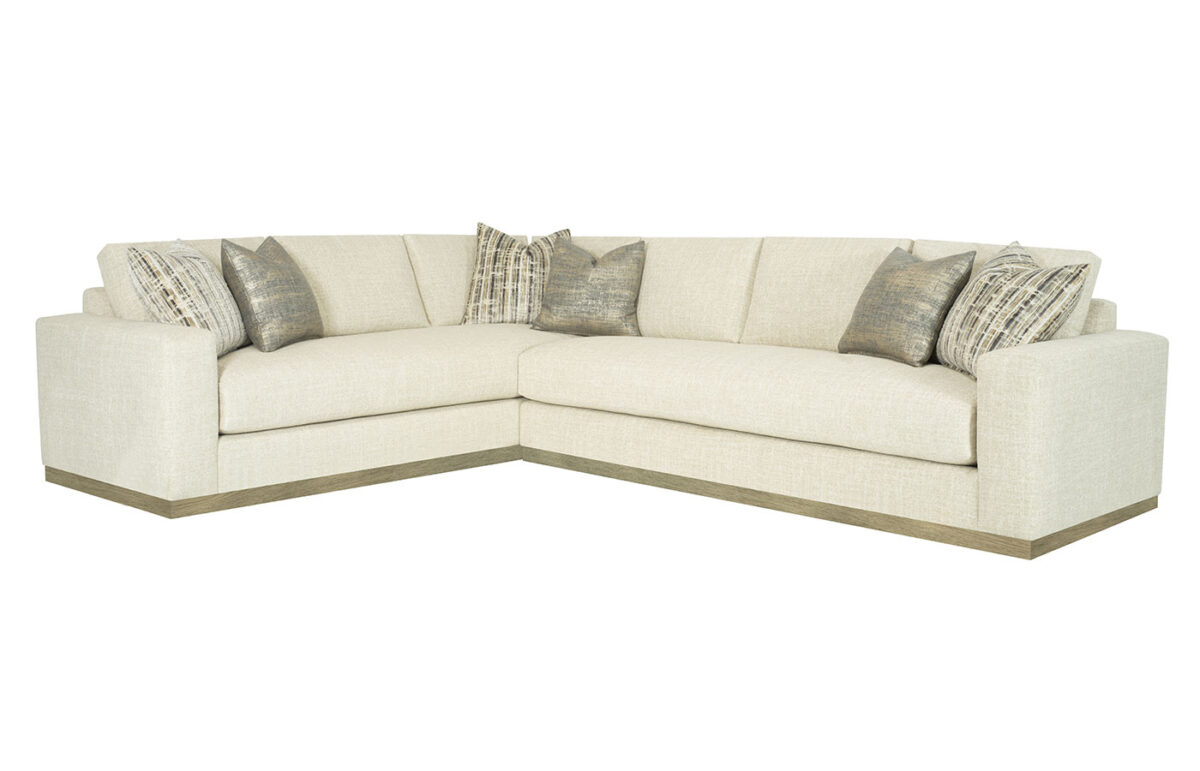 Milano (Wood Base) 2pc Sectional  <span style="color: #ff0000;">New!</span>